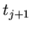 $t_{j+1}$